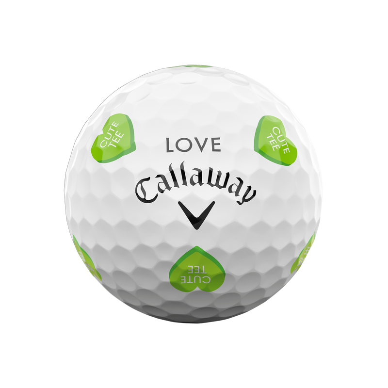 Chrome Tour Hearts Golf Balls - View 10