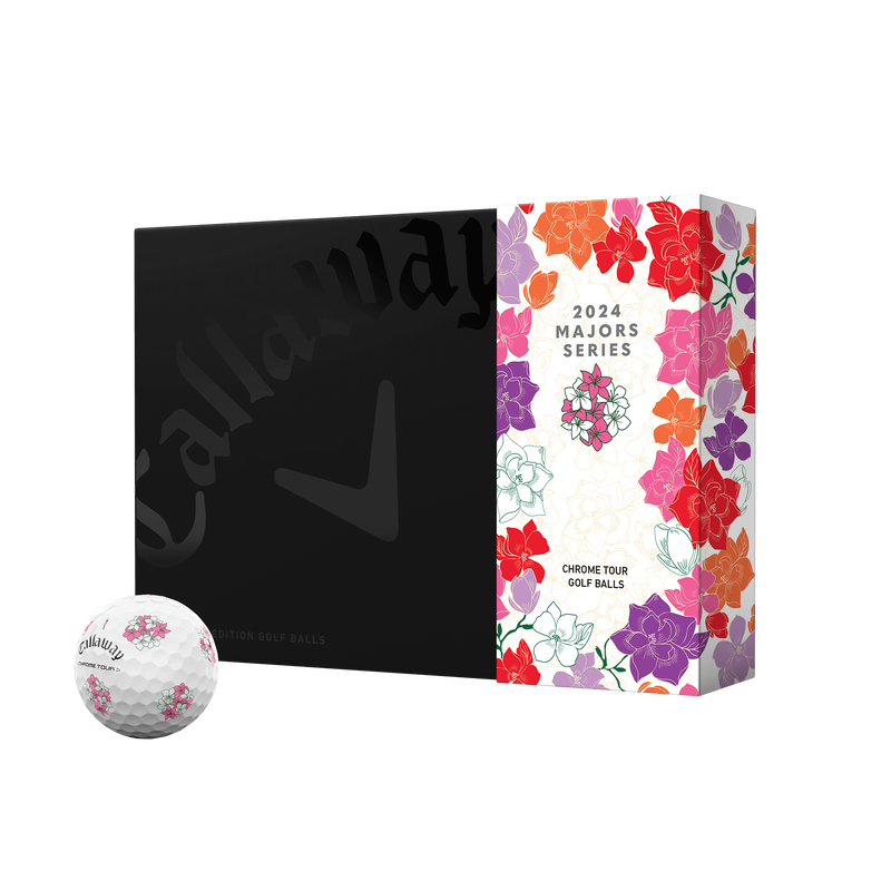 Limited Edition Chrome Tour Major Series: April Major Golf Balls (Dozen) - View 1