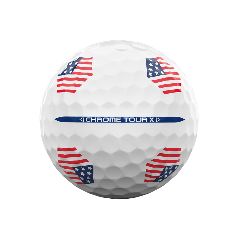 Limited Edition Chrome Tour X USA TruTrack Golf Balls (Dozen) - View 4