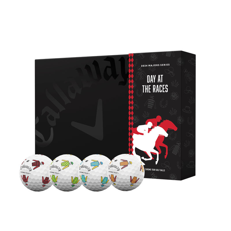 Limited Edition Chrome Tour Major Series: May Major Golf Balls (Dozen) - View 1