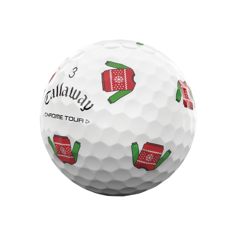 Limited Edition Chrome Tour Ugly Sweater Golf Balls (Dozen) - View 8