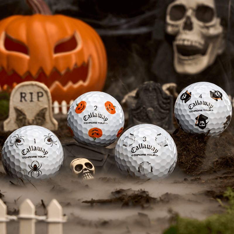 Limited Edition Chrome Tour Scary Nights Golf Balls (Dozen) - View 3