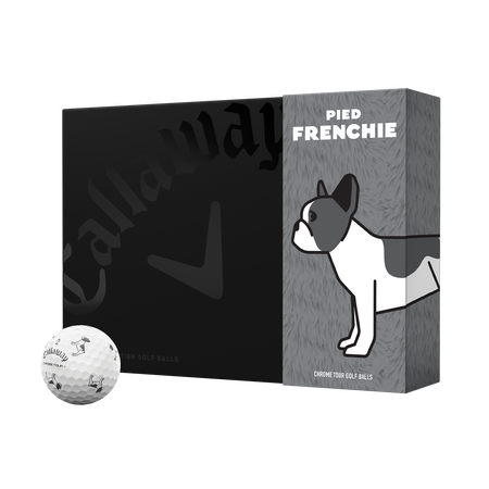Chrome Tour Small Dogs: Pied French Bulldog Golf Balls