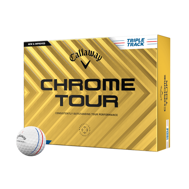 Chrome Tour Triple Track Golf Balls - View 1