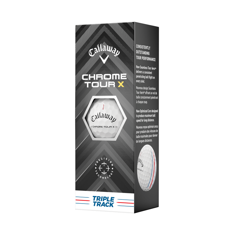 Chrome Tour X Triple Track Golf Balls - View 4