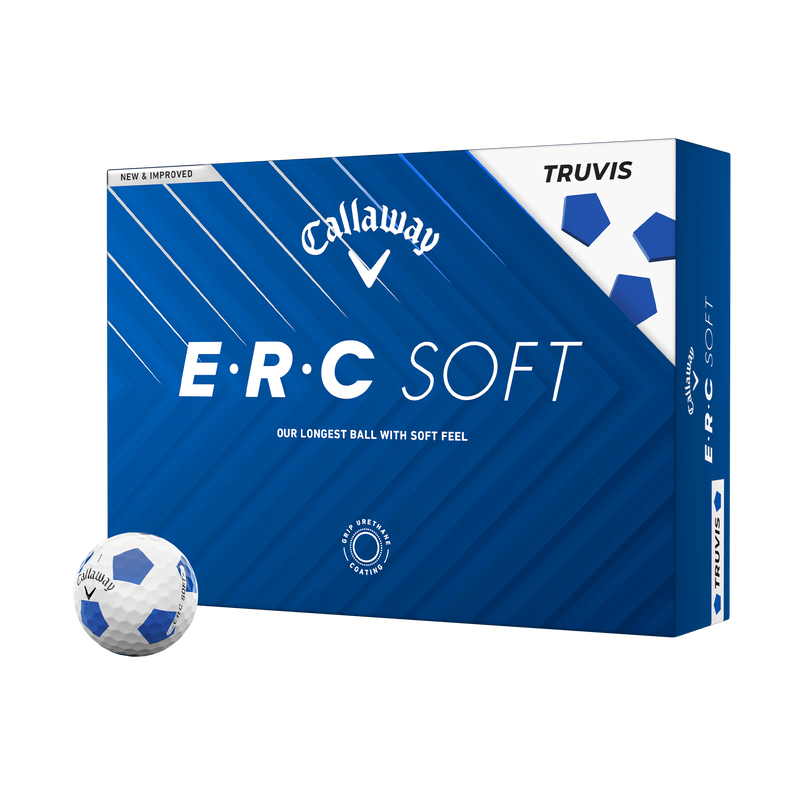E•R•C Soft Truvis Blue Golf Balls - View 1