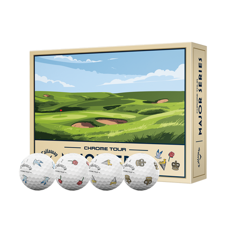 Limited Edition Chrome Tour Major Series: July Major Golf Balls (Dozen)