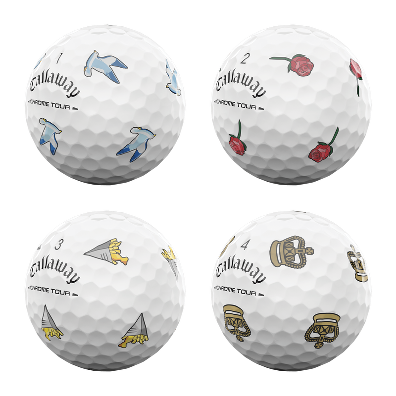 Limited Edition Chrome Tour Major Series: July Major Golf Balls (Dozen) - View 4