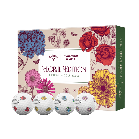 Limited Edition Chrome Soft Flowers Golf Balls (Dozen)