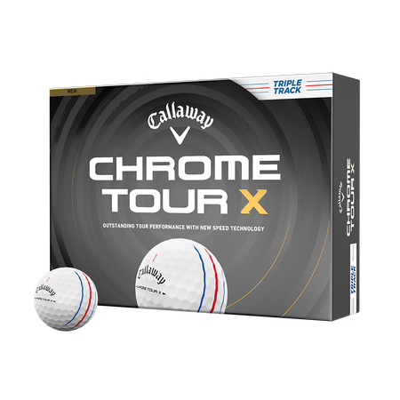 Chrome Tour X Triple Track Golf Balls (Dozen)