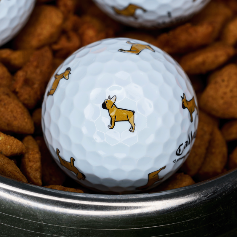 Chrome Tour Small Dogs: Fawn French Bulldog Golf Balls - View 4