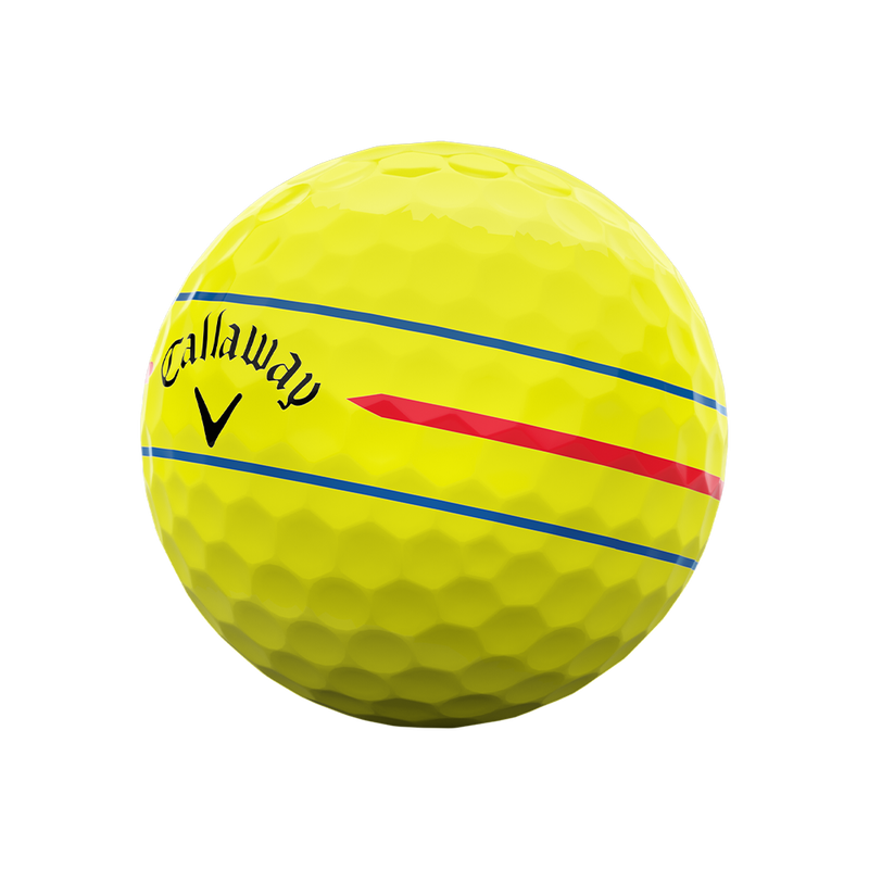 Chrome Soft 360 Triple Track Yellow Golf Balls (Dozen) - View 3