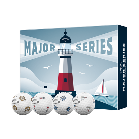 Limited Edition Chrome Tour Major Series: June Major Golf Balls (Dozen)