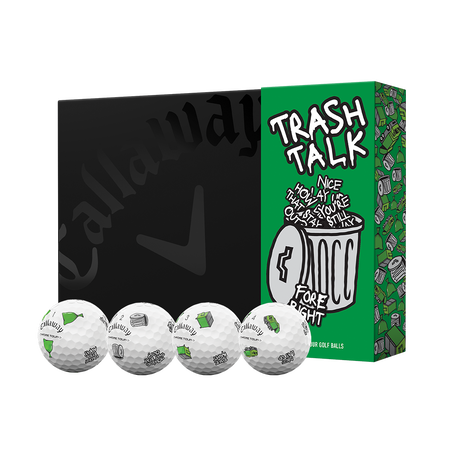 Limited Edition Chrome Tour Trash Talk Golf Balls (Dozen)