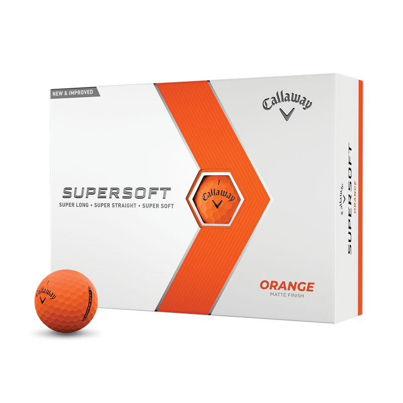 Callaway Supersoft Matte Orange Golf Balls (Dozen) - View 1