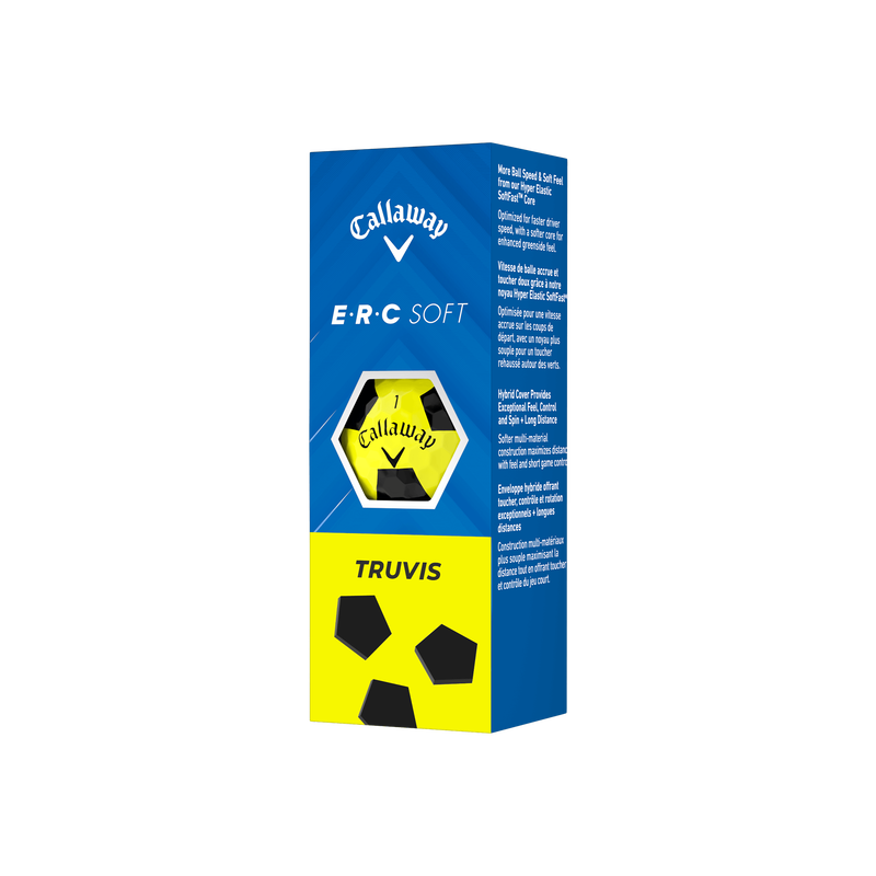 E•R•C Soft Truvis Yellow Golf Balls - View 4
