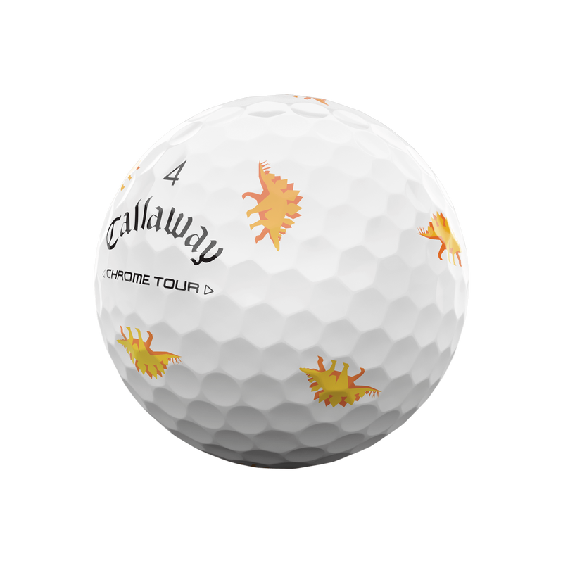 Limited Edition Chrome Tour Dino Golf Balls (Dozen) - View 10