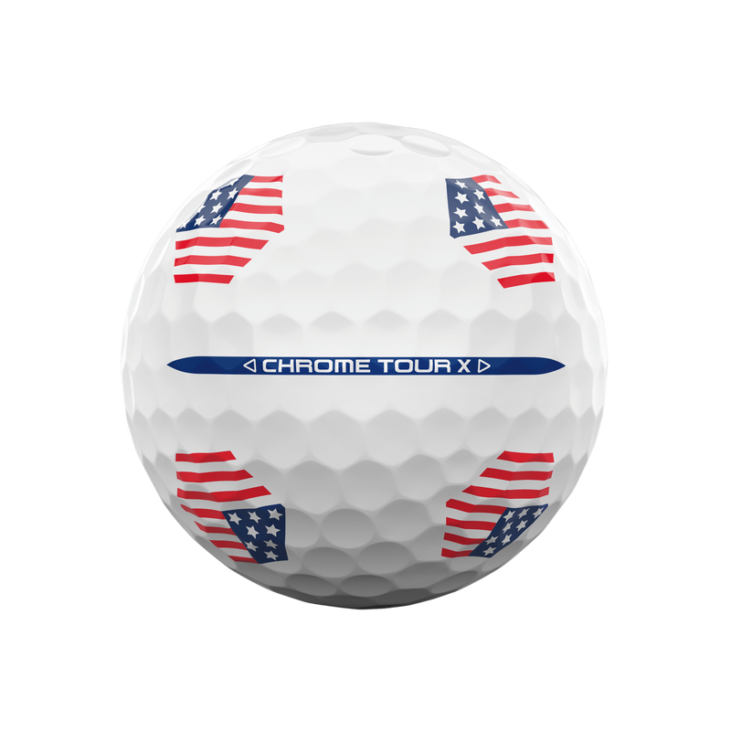Limited Edition Chrome Tour X USA TruTrack Golf Balls (Dozen) - View 4