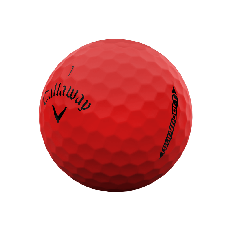 Supersoft Matte Red Golf Balls - View 2