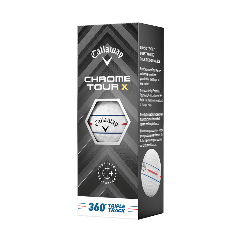 Chrome Tour X 360 Triple Track Golf Balls - View 4