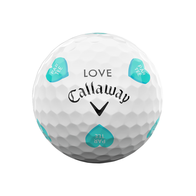 Limited Edition Chrome Tour Hearts Golf Balls (Dozen) - View 7