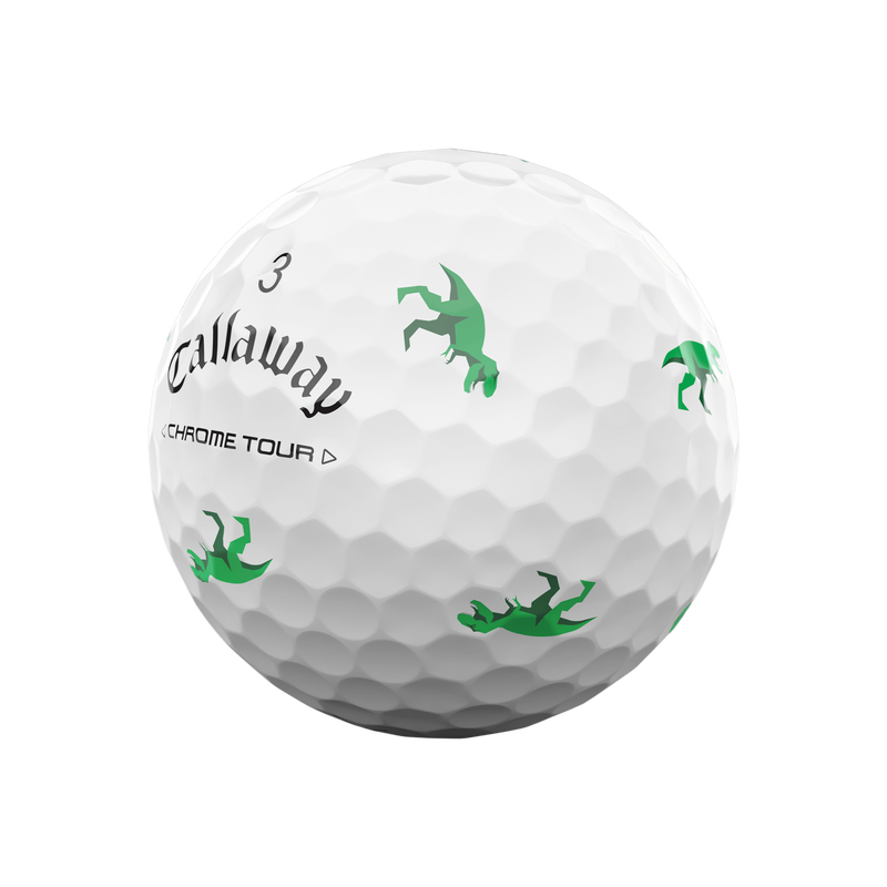 Limited Edition Chrome Tour Dino Golf Balls (Dozen) - View 8