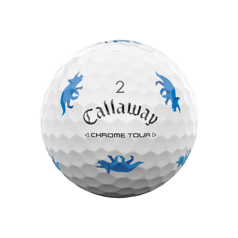 Limited Edition Chrome Tour Dino Golf Balls (Dozen) - View 5