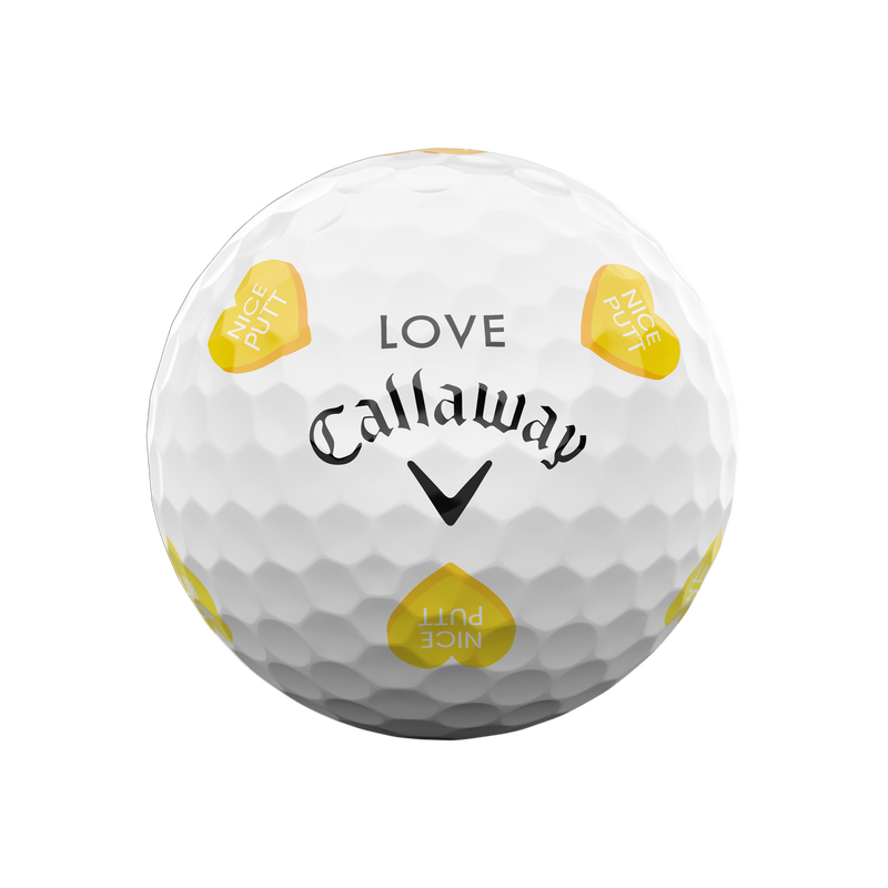 Limited Edition Chrome Tour Hearts Golf Balls (Dozen) - View 9