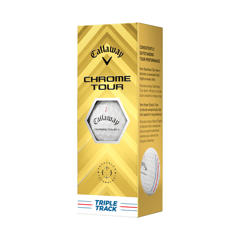 Chrome Tour Triple Track Golf Balls - View 5