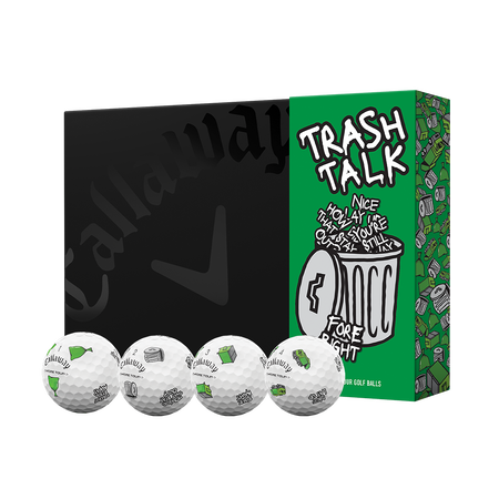 Limited Edition Chrome Tour Trash Talk Golf Balls (Dozen)