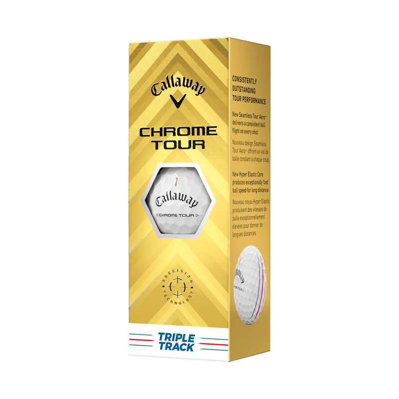 Chrome Tour Triple Track Golf Balls - View 5