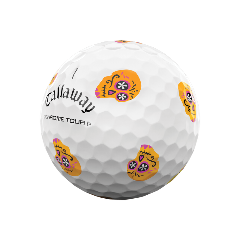 Limited Edition Chrome Tour Día de los Muertos Golf Balls (Dozen) - View 2