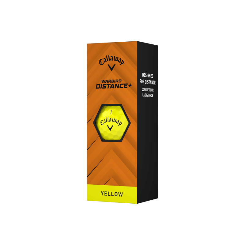 Warbird Distance+ Yellow Golf Balls - View 4
