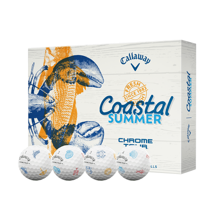 Limited Edition Chrome Tour Coastal Summer Golf Balls (Dozen)