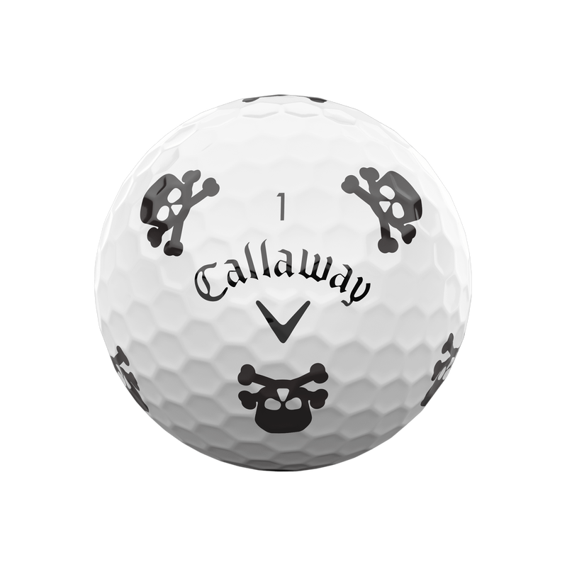 Limited Edition Chrome Soft Skulls Golf Balls (Dozen) - View 2