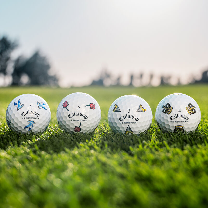Limited Edition Chrome Tour Major Series: July Major Golf Balls (Dozen) - View 2