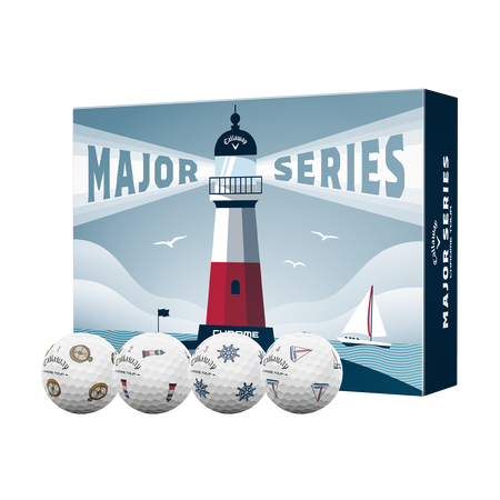Limited Edition Chrome Tour Major Series: June Major Golf Balls (Dozen)