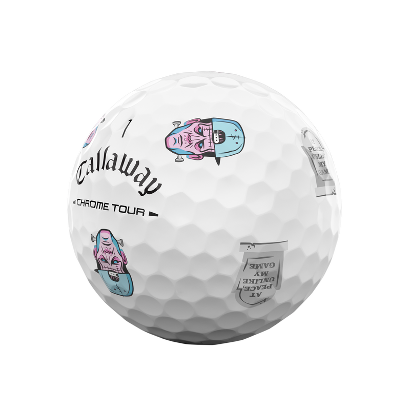 Limited Edition Chrome Tour Halloween Golf Balls (Dozen) - View 3
