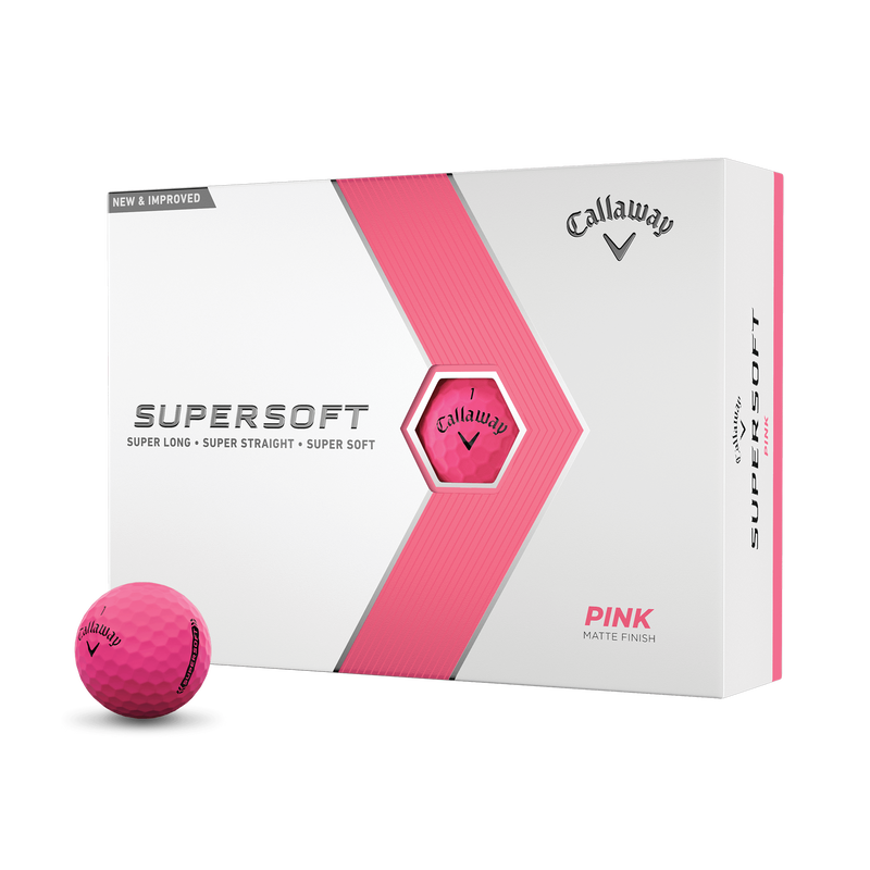 Callaway Supersoft Matte Pink Golf Balls (Dozen) - View 1