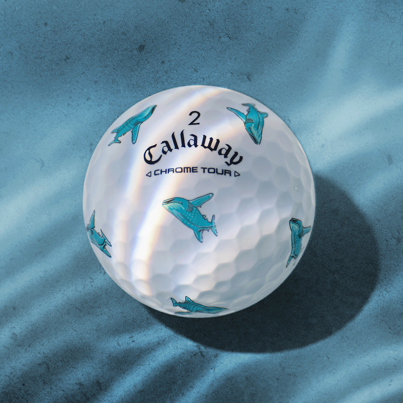 Limited Edition Chrome Tour Sharks Golf Balls (Dozen) - View 4