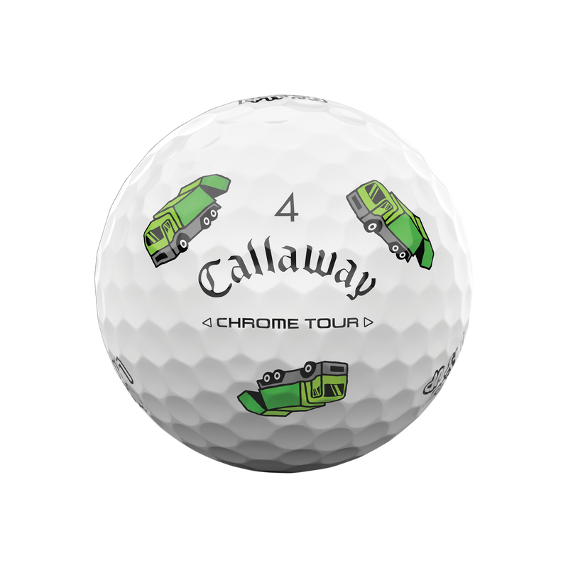 Limited Edition Chrome Tour Trash Talk Golf Balls (Dozen) - View 8