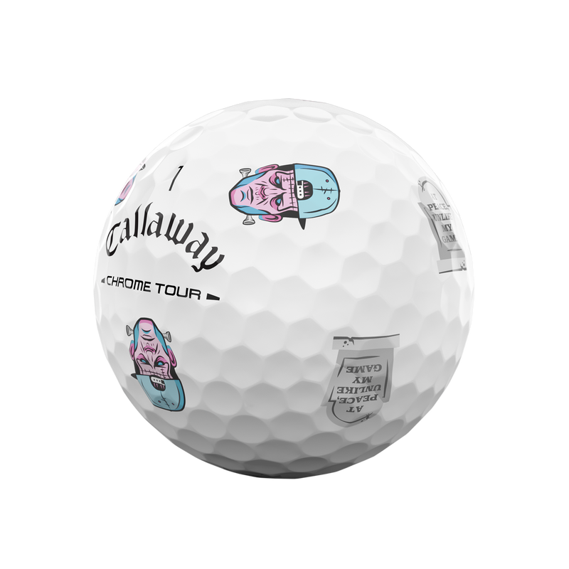 Chrome Tour Halloween Golf Balls - View 3