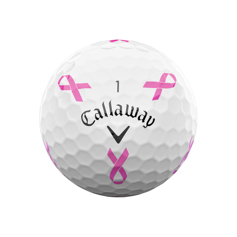 Balles De Golf Chrome Soft Truvis Ruban Rose - Édition Limitée (Douzaine) - View 2