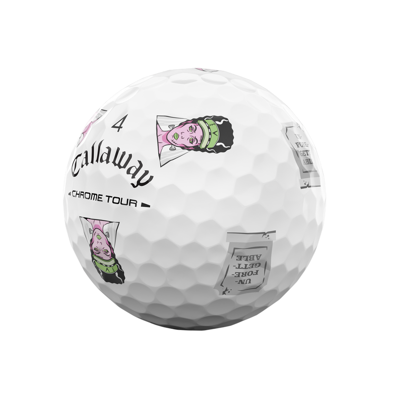 Chrome Tour Halloween Golf Balls - View 6