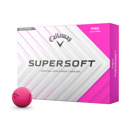 Balles de golf Supersoft Matte roses (douzaine)