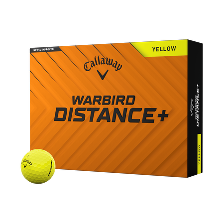 Balles jaunes Warbird Distance+ (douzaine)