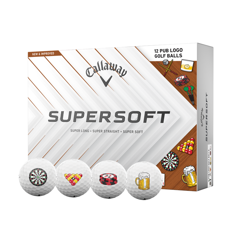 Limited Edition Supersoft Pub Golf Balls (Dozen) - View 1