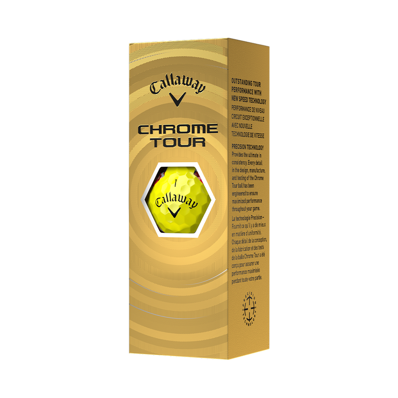 Balles de golf Chrome Tour TruTrack jaunes - View 6