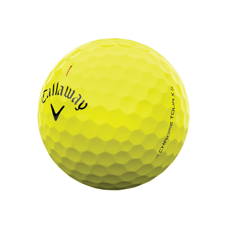 Balles de golf Chrome Tour X jaunes - View 2