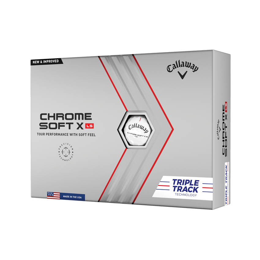 Balles de Golf Chrome Soft X LS Triple Track (Douzaine) - View 1